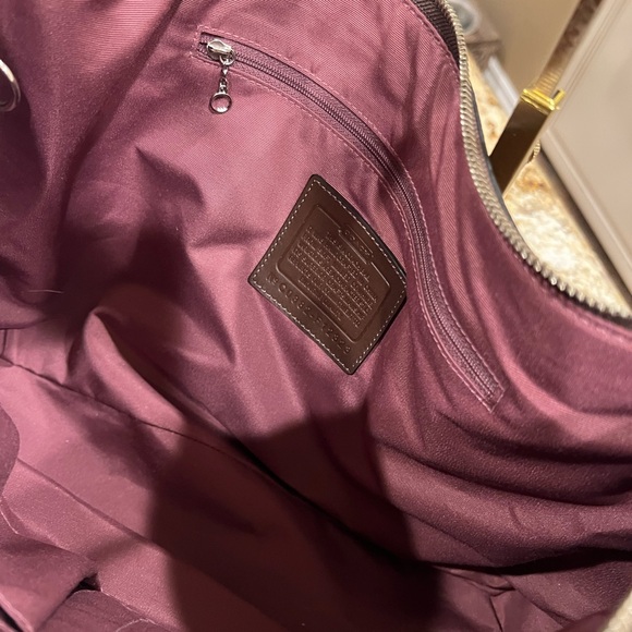 VTG Coach Pebbled Leather Shoulder Bag in Chocolate (Dk brown) - Picture 7 of 13